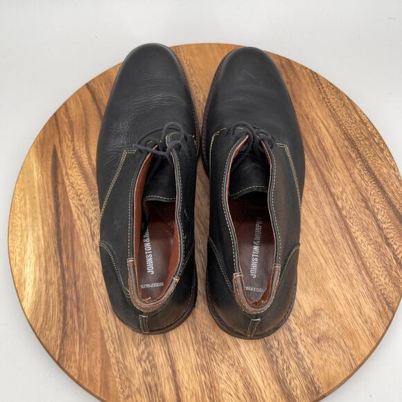 Johnston & Murphy Copeland Chukka Boots Mens 12 M Black Tumbled Leather Casual main image 7